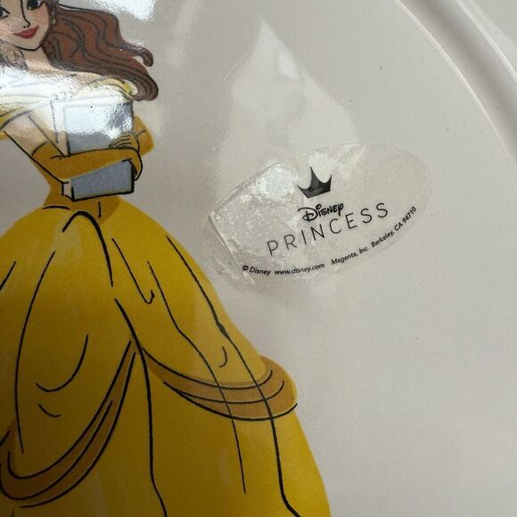 Rae Dunn Disney Princess Belle "Enchanting" Large Plate Beauty & The Beast NEW - Picture 4 of 6